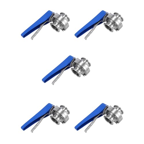 Lnfxkvva 5 Stück 38 mm SS304 Edelstahl Sanitär 3,8 cm Tri Clamp Absperrklappe Quetschauslöser Lnfxkvva 5 Stück 38 mm SS304 Edelstahl Sanitär 3,8 cm Tri Clamp Absperrklappe Quetschauslöser von Lnfxkvva