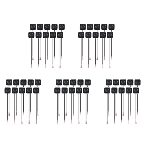 Lnfxkvva 50 Stück 12 V/24 V Mini-Druckknopfschalter, Ein-/Ausschalter, Halterung, einfache Installation für elektronische Experimente Lnfxkvva 50 Stück 12 V/24 V Mini-Druckknopfschalter, Ein-/Ausschalter, Halterung, einfache Installation für elektronische Experimente von Lnfxkvva