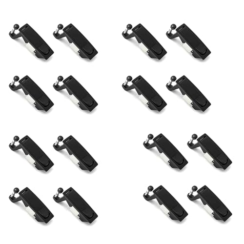 Lnfxkvva Kompressionsriegel aus Zinklegierung, verstellbarer Griffbereich 0,04 - 2,4 cm, 16 Stück von Lnfxkvva