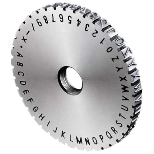 Lnfxkvva Manuelle Markierung Stahlstempelrad Zubehör für Namensschild Metall Label Stamping Drucker Maschine 4mm von Lnfxkvva