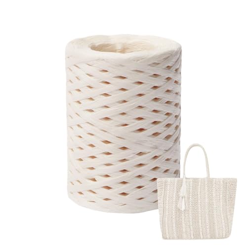 Bast Band Naturbast Papierband, Bastgarn Zum Häkeln, Raffiabast Papierband Bast Band Packschnur Für Bastelarbeiten, Bast Raffia Papier Packschnur Für Geschenkverpackung, Weben, Dekoration Bast Band Naturbast Papierband, Bastgarn Zum Häkeln, Raffiabast Papierband Bast Band Packschnur Für Bastelarbeiten, Bast Raffia Papier Packschnur Für Geschenkverpackung, Weben, Dekoration von Lnhgh