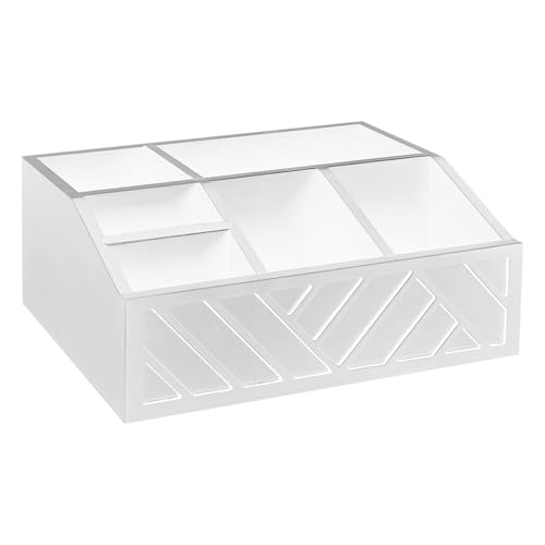 Lnhgh Arbeitsplatten Kaffeestation Organizer, Holz Aufbewahrungsbox für Tee und Gewürze, Küchenutensilien Mit Mehreren Fächern Für Zuhause Wohnheim Pausenraum von Lnhgh