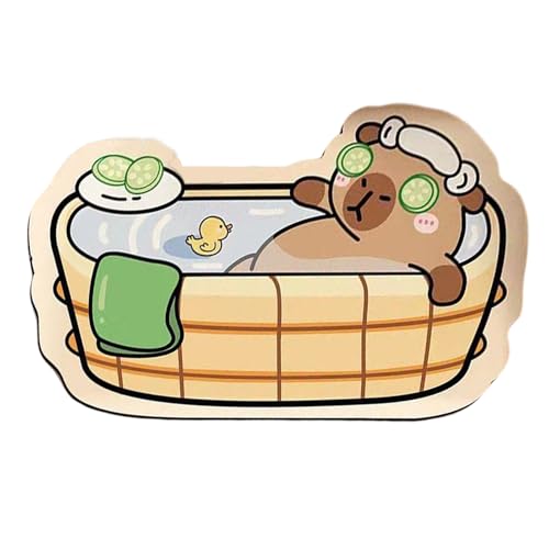 Lnhgh Badezimmermatte rutschfest,Capybara Design Niedliche Badematte | Kieselerde Teppich Schnelltrocknend Weich Duschzubehör Für Badezimmer Dusche WC Lnhgh Badezimmermatte rutschfest,Capybara Design Niedliche Badematte | Kieselerde Teppich Schnelltrocknend Weich Duschzubehör Für Badezimmer Dusche WC von Lnhgh