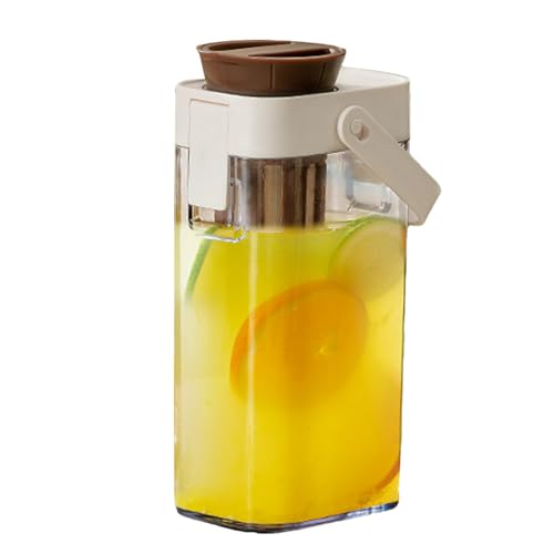 Lnhgh Cold Brew Coffee Maker - 1 Liter Kaltkaffee Krug - Aufbewahrungsbehälter Mit Griff Deckel Für Haushalt Gastronomie Picknick Milch Wasser Fruchtgetränke von Lnhgh