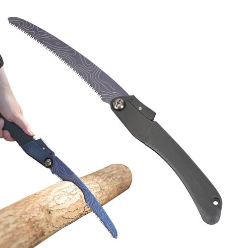 Lnhgh Faltbare Handsäge | Robuste Klapp Handsäge Baumsäge - Schneidwerkzeug Survival Ausrüstung für Ast Holz Bushcraft Holzwerken Abenteuer Gartenarbeit von Lnhgh