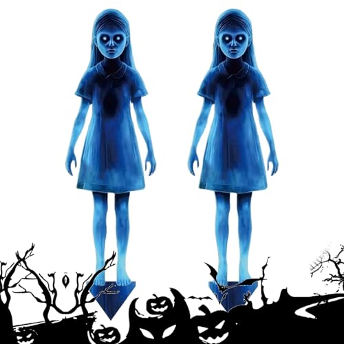 Lnhgh Halloween Deko Für Garten - Zwei Stangen,Das Gruselige Schild Zur Halloween Dekoration Für Außenbereich Einfahrt Party Terrasse Spukhaus Friedhofseingang Und Als Fotohintergrund von Lnhgh