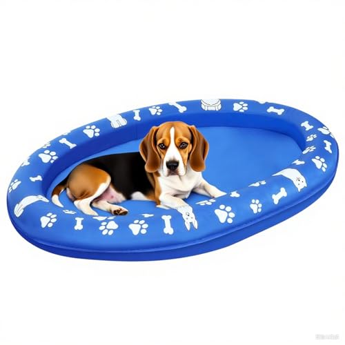 Lnhgh Hunde Poolmatte - Aufblasbare Hundeboot Für Schwimmbecken,Schwimmhilfe Wasserspielzeug für Alle Größen Haustiere Outdoor Sommer See Fluss Camping Party von Lnhgh