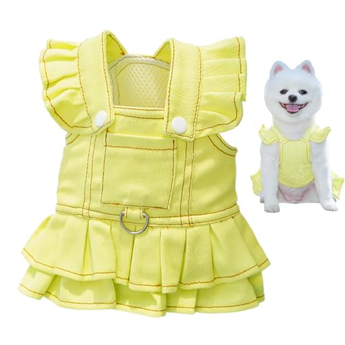 Lnhgh Hundekleider | Katzenbekleidung Für Draußen | Niedliche Atmungsaktive Outfits Zum Spazieren Reisen Western Overall von Lnhgh