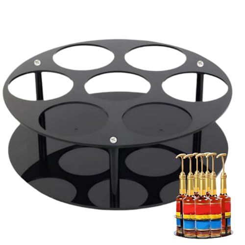 Lnhgh Kaffeesyrup - 7 Flaschen Acryl Sirup Organizer | Aufbewahrungstank Organizer Moderne Präsentationsablage Für Restaurant Café Hausbar Wohnung von Lnhgh