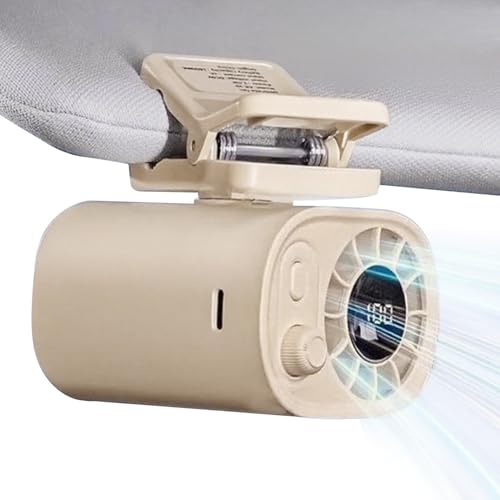 Lnhgh Klemmventilator für Auto | Persönlicher Klemmlüfter für Auto - USB-Aufladbare Kühlung Mit LED-Anzeige Für Draußen Unterwegs Zuhause Lnhgh Klemmventilator für Auto | Persönlicher Klemmlüfter für Auto - USB-Aufladbare Kühlung Mit LED-Anzeige Für Draußen Unterwegs Zuhause von Lnhgh