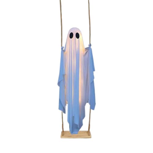 Lnhgh Leuchtende Dekoration | Schwebendes Outdoor Deko - Unheimliche Halloween Deko Für Draußen Garten Tür Fenster Weg Außenbereich Haus Baum Gartenparty Spukhaus von Lnhgh