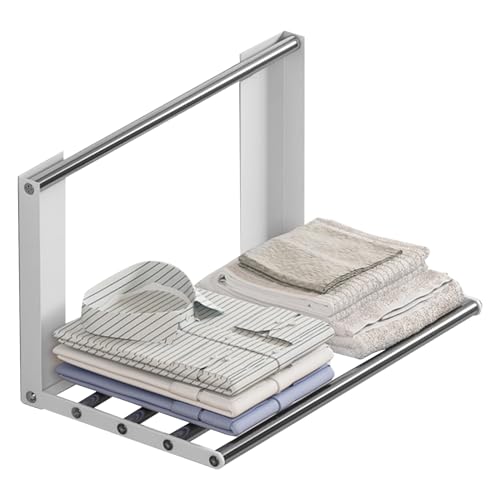 Lnhgh Magnetischer Waschtrockner-Organizer - Klappbares Waschmaschinenregal - Faltbares Magnet-Waschregal für Wohnheim, Arbeitsplatz, Waschraum und Kühlschrank von Lnhgh