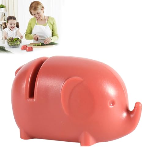 Lnhgh Messerschärfer, Küchenmesserschärfer - Professioneller Scherenschärfer im niedlichen Elefanten-Design,Rutschfestes, manuelles, stabiles Messerschärfwerkzeug für Küchenmesser, zum Reparieren und Lnhgh Messerschärfer, Küchenmesserschärfer - Professioneller Scherenschärfer im niedlichen Elefanten-Design,Rutschfestes, manuelles, stabiles Messerschärfwerkzeug für Küchenmesser, zum Reparieren und von Lnhgh