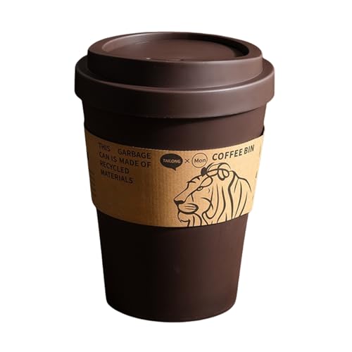 Lnhgh Mülleimer | Coffee Cup Mini-Abfallbehälter Mit Deckel | Leiser Behälter Mit Großraum-Volumen Abfallkorb Und Integriertem Stauraum Für Badezimmer Wohnheim WC Terrasse Garten Und Lnhgh Mülleimer | Coffee Cup Mini-Abfallbehälter Mit Deckel | Leiser Behälter Mit Großraum-Volumen Abfallkorb Und Integriertem Stauraum Für Badezimmer Wohnheim WC Terrasse Garten Und von Lnhgh