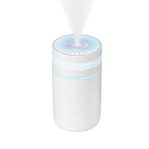 Lnhgh Persönlicher Luftbefeuchter,Beleuchteter Tischbefeuchter Mit LED | 250ml Tank USB-Betrieb Leises Gerät Für Wohnzimmer Kinderzimmer Arbeitszimmer Schlafzimmer von Lnhgh