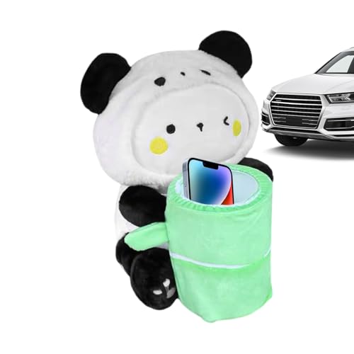 Lnhgh Plüschtier-Taschentuchhalter fürs Auto,Plüschtier-Taschentuchbox fürs Auto - Niedliche multifunktionale Aufbewahrungsbox für Mülleimer,Niedlicher Servietten-Seidenpapierhalter, kreative von Lnhgh