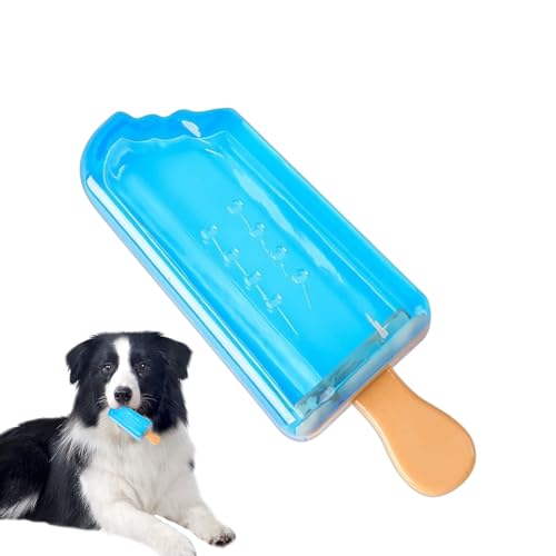 Lnhgh Robustes Kauspielzeug Für Hunde - Unzerstörbarer Eiscreme-Form Hundespielzeug - Kühlbar & Befüllbar Design Für Pudel Bulldog Geistige Anregung Beruhigend Haus Garten von Lnhgh