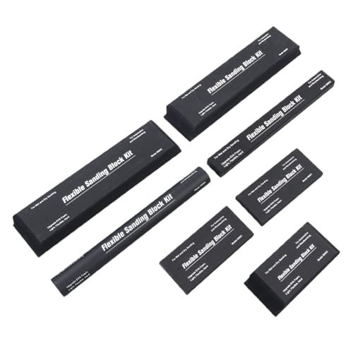 Lnhgh Schleifblock - 7 Stück EVA Schleifblock Für Holzarbeit - Nass & Trocken Schleifschaum Block Für Holz Auto Beton Glas Möbel Fliesen Lack | Für Fliesen Holzarbeit Automotive Lackierung Glas Metall von Lnhgh