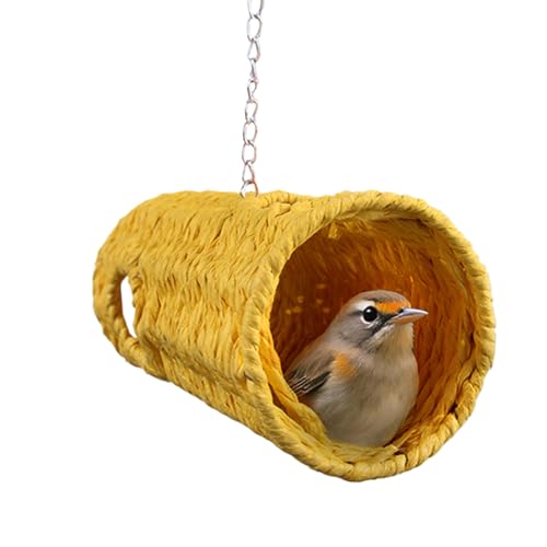 Lnhgh Vogelnest | Kuschelhöhle Vogel Spielzeug - Geflochtene Behausungen, Spielzeuge, aufhängbares Zubehör und Tunnel für Nymphensittiche, Unzertrennliche, Finken, Sittiche und Hamster für von Lnhgh