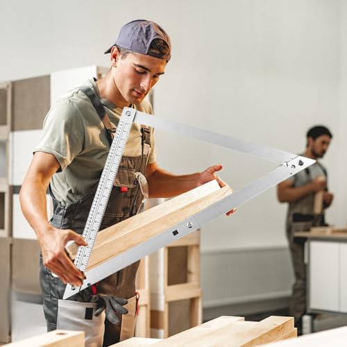 Lnhgh Winkelmesser,60 Zentimeter Holzwerkzeug Falzwinkel | Metall Einstellbarer Winkelmess Werkzeug Für Innenausbau Malerarbeiten Handwerksprojekte Heimwerken | Handgemachte Projekte Heimwerker von Lnhgh