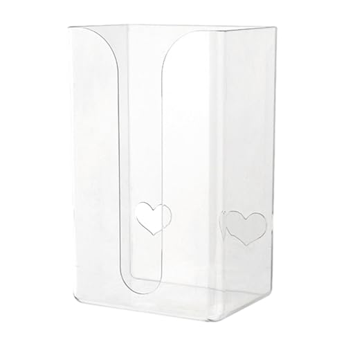Wandmontierte Tissue-Box, Kosmetiktuch Box Transparent Tissue Box, Rechteckige Kosmetiktücherbox Wandhalterung Serviettenhalter Taschentuchbox Abdeckung Für Badezimme von Lnhgh