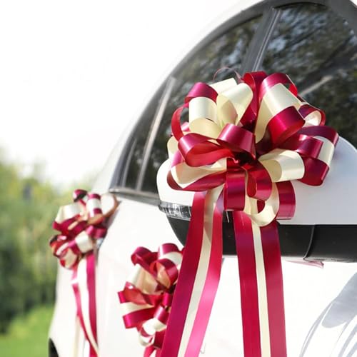 10 Stück Geschenkschleife,Geschenkschleifen Große Ziehschleife Geschenk,Geschenkschleife Groß 18cm Geschenkschleife 50cm Länge Dekoschleife Geschenk Schleife für Hochzeit Party Feier von Lnjya