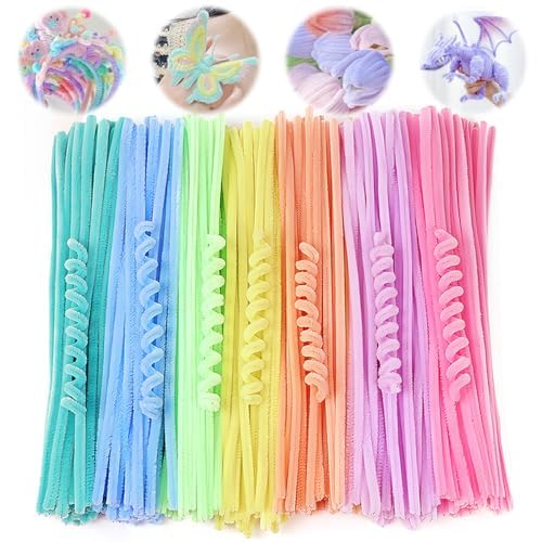 Lnjya 100 Stuks Pijpenragers, Macaron-Kleur, Chenilledraad, Pijpenragers, Voor Kinderen, Do-het-zelf Decoreren, Knutselen Lnjya 100 Stuks Pijpenragers, Macaron-Kleur, Chenilledraad, Pijpenragers, Voor Kinderen, Do-het-zelf Decoreren, Knutselen von Lnjya