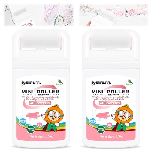 2 Pcs Wandreparatur Rollbürste mit Wandreparaturpaste 100ml Wandfarbe Ausbessern Weiß mit Roller Wandreparatur Creme Spachtelmasse Reparieren Sie Graffiti,Kratzer, Flecken, Risse 2 Pcs Wandreparatur Rollbürste mit Wandreparaturpaste 100ml Wandfarbe Ausbessern Weiß mit Roller Wandreparatur Creme Spachtelmasse Reparieren Sie Graffiti,Kratzer, Flecken, Risse von Lnjya