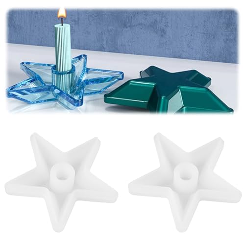 2 Stück Gießform Kerzenhalter Stern Form DIY Silikon Gießform Kerzenhalter Epoxidharzformen Silikonform Beton Kerzenhalter Casting Form Kerzenhalter Casting Gießform 2 Stück Gießform Kerzenhalter Stern Form DIY Silikon Gießform Kerzenhalter Epoxidharzformen Silikonform Beton Kerzenhalter Casting Form Kerzenhalter Casting Gießform von Lnjya