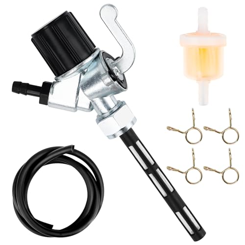 Benzinhahn Kraftstoffhahn Benzinschlauch Kit 1 Meter Ø 5mm Kraftstoffleitung + 1 Stück 6mm Benzinfilter + 4 Stück Schlauchschellen Benzinschlauch für Simson S50 S51 S53 S70 S83 SR1 SR2 MZ ES Benzinhahn Kraftstoffhahn Benzinschlauch Kit 1 Meter Ø 5mm Kraftstoffleitung + 1 Stück 6mm Benzinfilter + 4 Stück Schlauchschellen Benzinschlauch für Simson S50 S51 S53 S70 S83 SR1 SR2 MZ ES von Lnjya