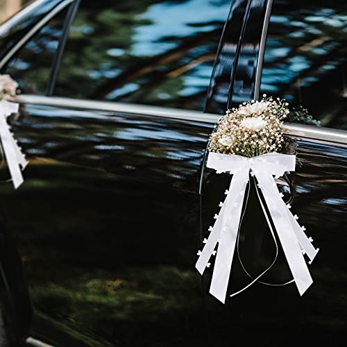 Lnjya 50 Stück Autoschleifen Hochzeit, Autoschleifen Antennenschleifen, Weiß Mit Herzen Schleifen Hochzeit Auto Deko, Vintage Autoschleifen Handgemacht Satinband für Hochzeit Party Geburtstag Lnjya 50 Stück Autoschleifen Hochzeit, Autoschleifen Antennenschleifen, Weiß Mit Herzen Schleifen Hochzeit Auto Deko, Vintage Autoschleifen Handgemacht Satinband für Hochzeit Party Geburtstag von Lnjya