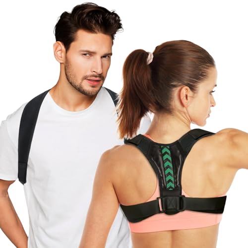 Lnjya Rücken Geradehalter, Körperhaltung Korrektur, Rückengurt Schultergurt Haltungskorrektur, Gerader Rücken Geradehalter, Rücken Haltungskorrektur Posture Corrector Für Herren Damen Eine Aufrechte von Lnjya