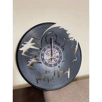 Film Nacht Deko - Vinyl Wand Deko Stille Wanduhr Neues Zuhause Geschenk Mann Höhle Wandkunst Trendige von LnkGift