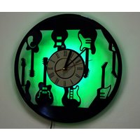 Musiker Geschenk Individuelle Idee - Schallplatten Uhr Musikzimmer Dekor Nachtlicht Lampe Mann Höhle Wand Dekor Für Sänger Musiker Geschenk Individuelle Idee - Schallplatten Uhr Musikzimmer Dekor Nachtlicht Lampe Mann Höhle Wand Dekor Für Sänger von LnkGift