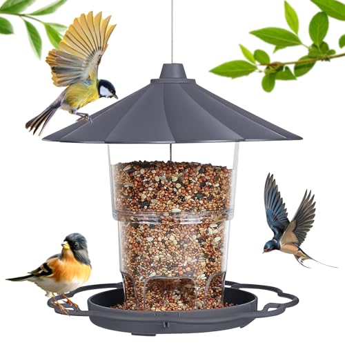 Lnopever Hanging Outdoor-Vogelfutter HäNgend, Faltbare Vogelfutter, Wildvogelfutter,Outdoor-Vogelfutter Aufrecht,Vogel Futterhaus Wetterfest Balkon,Geeignet FüR Balkone Und GäRten von Lnopever