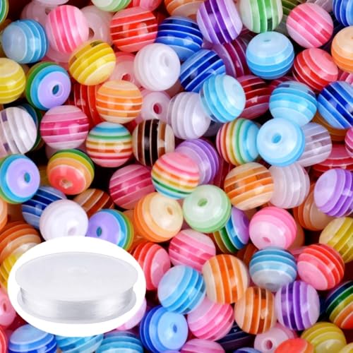 Lnvision 400 Stück 6mm Bunte Perlen Regenbogen Acryperlen Fädelperlen zum Auffädeln, Rund Perlenset Perlenarmband für Armbänder Bastelperlen Lnvision 400 Stück 6mm Bunte Perlen Regenbogen Acryperlen Fädelperlen zum Auffädeln, Rund Perlenset Perlenarmband für Armbänder Bastelperlen von Lnvision