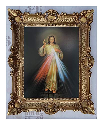 Lnxp Bild Bilder Gemälde in den Rahmen montiert 56x46 cmReligiös Mutter Maria Gottes Maria Jesus Christus K7 50B von Lnxp