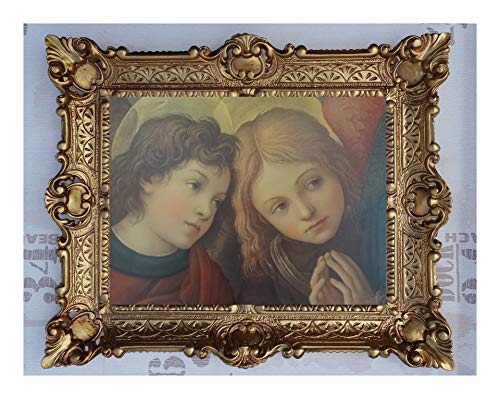 Lnxp Bild Bilder Gemälde in den Rahmen montiert 56x46 cmReligiös Mutter Maria Gottes Maria Jesus Christus Kruzifix Engel 50B von Lnxp