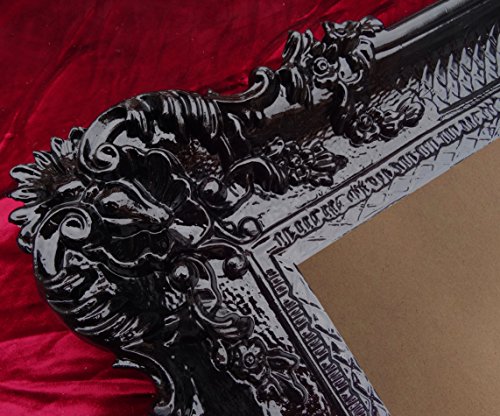 Bilderrahmen Rahmen Schwarz 96x57 cm Hochzeitsrahmen Fotorahmen Antik Barock Rokoko Repro Shabby Chic RENAISSANCE JUGENDSTIL RETRO DESIGN LUXURIÖS PRUNKVOLL 75R von Lnxp