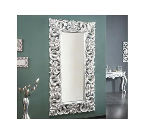 Lnxp ROMANTISCHER WANDSPIEGEL Spiegel BAROCK-Design 180cm x 90cm (Silber) von Lnxp