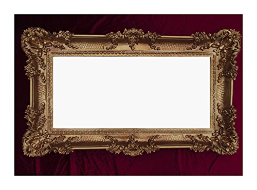 Lnxp Rahmen Gold 96x57 cm Hochzeitsrahmen Bilderrahmen Fotorahmen Antik Barock Rokoko Repro Shabby Chic RENAISSANCE JUGENDSTIL RETRO DESIGN MIT ORNAMENTVERZIEHRUNGEN LUXURIÖS PRUNKVOLL 75R von Lnxp