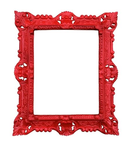 Lnxp WANDSPIEGEL Spiegel RECHTECKIG ROT REPRO 45x38 ANTIK BAROCK Rokoko REPLIKATE NOSTALGISCH Renaissance BAROCKSTIL von Lnxp