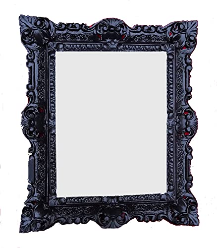 Lnxp WANDSPIEGEL Spiegel RECHTECKIG SCHWARZ REPRO 45x38 ANTIK BAROCK Rokoko REPLIKATE Renaissance BAROCKSTIL von Lnxp
