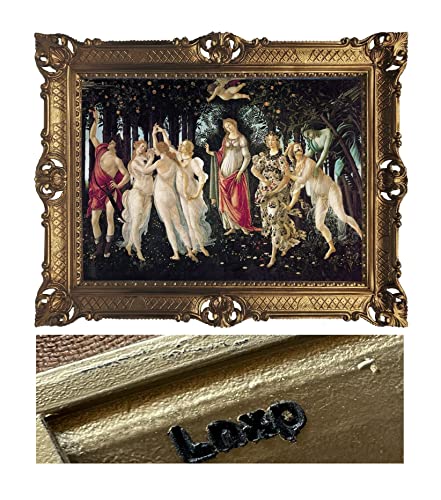 Lnxp Wunderschönes Gemälde 90x70 cm Künstler; Sandro Botticelli *La Primavera* Bild Bilder Barock Rahmen Antik Repro Renaissance 58B von Lnxp