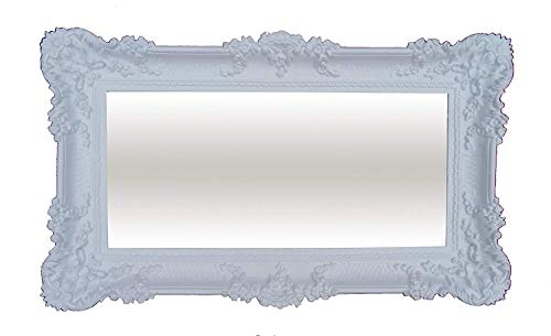 Lnxp XXL WANDSPIEGEL BAROCKSPIEGEL Weiß 96x57 ANTIK BAROCK REPRO Shabby CHIC FLURSPIEGEL SCHMINKSPIEGEL 75SP von Lnxp