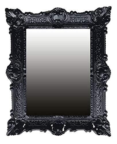 Lnxp WANDSPIEGEL 56X46 cm BAROCKSPIEGEL Spiegel IN SCHWARZ Renaissance OPULENTER PRACHTVOLLER Nostalgie ANTIK BAROCK REPRO BAROCKSTIL 50SP von Lnxp