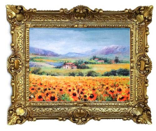 Wunderschönes Gemälde Stillleben Gemälde von C. Lipari Sonnenblumenfelder 56x46 cm Bilder Barock Antik Repro Rahmen Blumen Vase Blumenparadise 50B Wunderschönes Gemälde Stillleben Gemälde von C. Lipari Sonnenblumenfelder 56x46 cm Bilder Barock Antik Repro Rahmen Blumen Vase Blumenparadise 50B von Lnxp