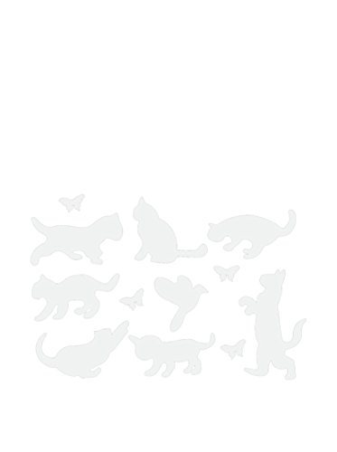LO+DEMODA Wandtatoo-Spiegel Cats And Butterflies von LO+DEMODA