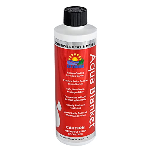 Lo-Chlor AB007-9 Aqua Blanket wassersparende Flüssigkeit biologisch abbaubare Schutzabdeckung für Pool, reduziert Verdunstung und Wärmeverlust, 1 Pint von Lo-Chlor