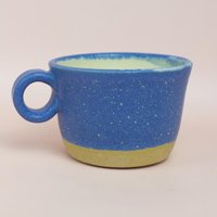 Gesprenkelte Handgemachte Blaue Keramiktasse - Perfekt Für Kaffee Und Tee Funky Design Gesprenkelte Handgemachte Blaue Keramiktasse - Perfekt Für Kaffee Und Tee Funky Design von LoFiPotter